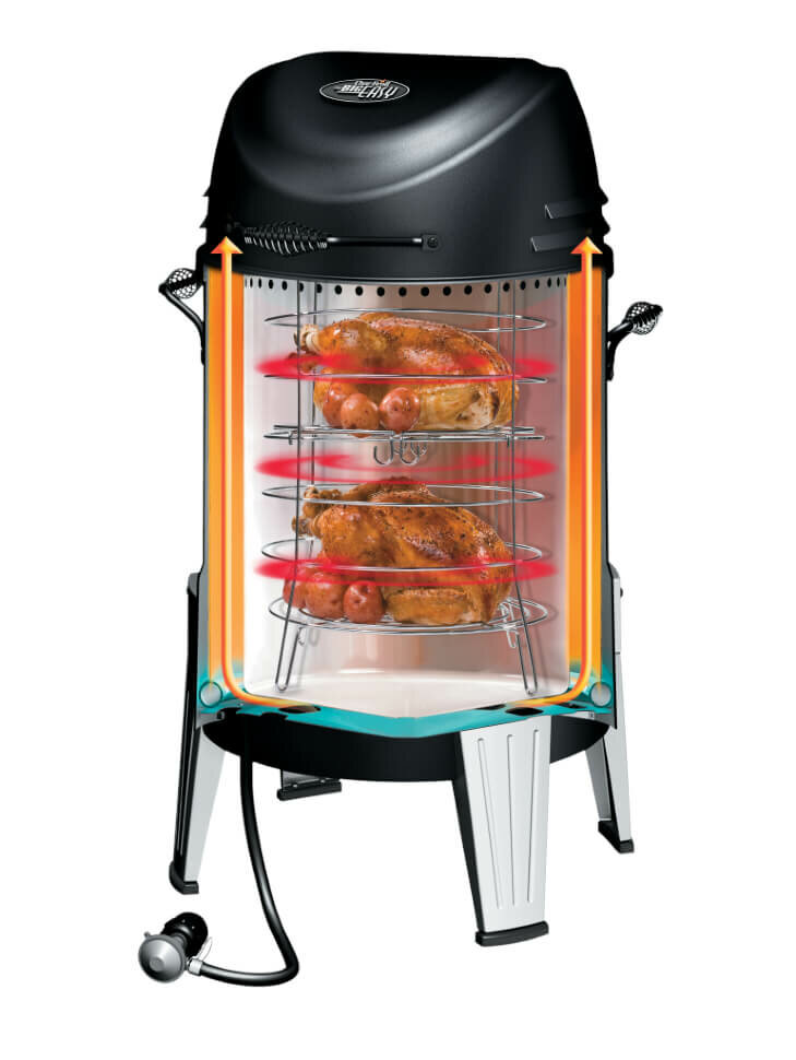 Гриль коптильня Char-Broil SMOKER с жаровней и грилем  