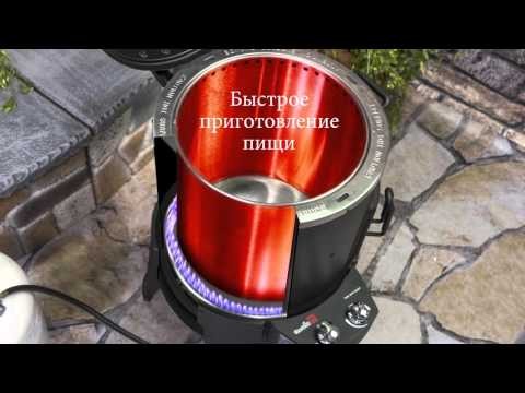 Гриль коптильня Char-Broil SMOKER с жаровней и грилем  -video