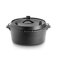 Чугунная голландская печь "2 в 1" 6л